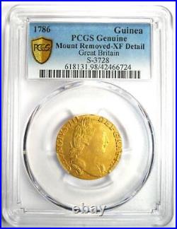 1786 Britain England George III Gold Guinea Coin 1G Certified PCGS XF Details
