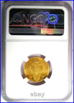 1823-A Austria Gold Ducat Coin 1D Certified NGC AU55 Rare Date Gold Coin