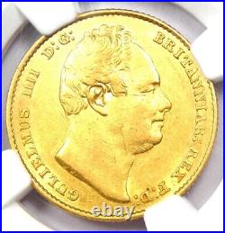 1832 Britain William IV Gold Sovereign Coin 1S Certified NGC AU Details