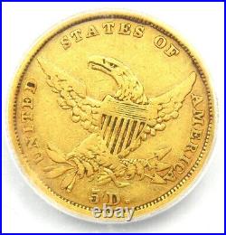 1834 Classic Gold Half Eagle $5 Coin Certified ICG VF25 Rare Coin