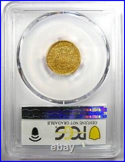 1838 Chile Gold Escudo Coin Certified PCGS VF Details Rare Type Coin