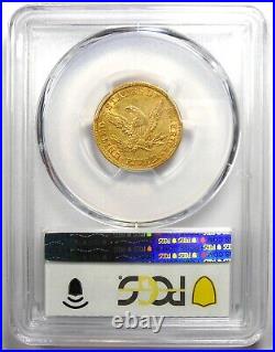 1843 Liberty Gold Half Eagle $5 Coin Certified PCGS AU53 $950 Value