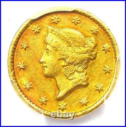 1851-C Liberty Gold Dollar G$1 Certified PCGS AU Details Rare Charlotte Coin