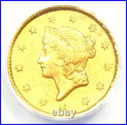 1851 Liberty Gold Dollar G$1 Certified ANACS AU55 Detail Rare Gold Coin