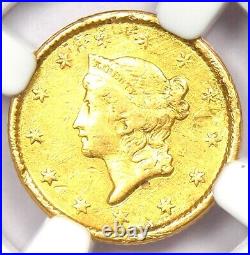 1851 Liberty Gold Dollar G$1 Certified NGC XF Detail Rare Early Gold Coin