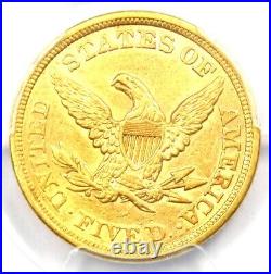 1852 Liberty Gold Half Eagle $5 Coin Certified PCGS AU55 Rare Early Date