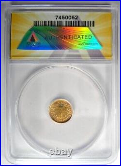 1854 Liberty Gold Dollar G$1 Certified ANACS XF40 Detail Rare Gold Coin