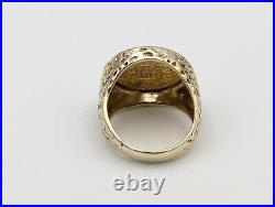 1873 Quarter Eagle Libery Head Love Coin Ring Size 8.75