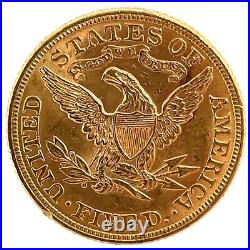 1896 LIBERTY HEAD HALF EAGLE $5 GOLD NGC CERTIFIED AU-Details