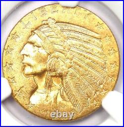 1909-D Indian Gold Half Eagle $5 Coin Certified NGC MS63 (Uncirculated UNC BU)