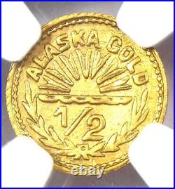 1911 Alaska Gold Parka Head 1/2 Hart's Gold Coin Certified NGC MS62 (BU UNC)