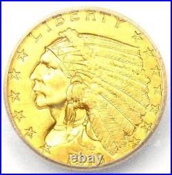 1913 Indian Gold Quarter Eagle $2.50 Gold Coin Certified ICG MS62 (BU UNC)