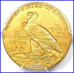 1914-D Indian Gold Quarter Eagle $2.50 Certified PCGS AU Details Rare