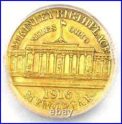 1916 McKinley Commemorative Gold Dollar Coin G$1 Certified ICG AU53 Details