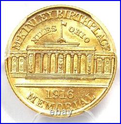 1916 McKinley Commemorative Gold Dollar Coin G$1 Certified PCGS AU58