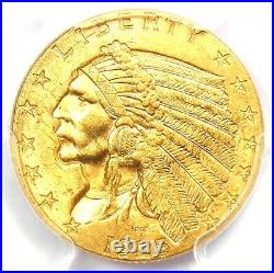1925-D Indian Gold Quarter Eagle $2.50 Coin Certified PCGS MS63 (BU UNC)