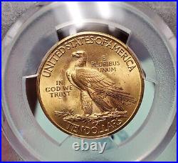 1926 P $10 Gold Indian Pre33 Is Gold Coin Pcgs Ms64 Certified