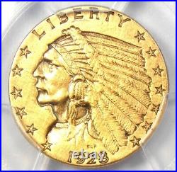 1928 Indian Gold Quarter Eagle $2.50 Certified PCGS AU Details Rare