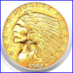 1928 Indian Gold Quarter Eagle $2.50 Coin Certified PCGS MS62 (BU UNC)