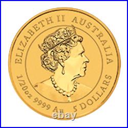 1/20th Oz 9999 Gold Perth Mint Australian Lunar Year Mouse 2020 Bullion Coin