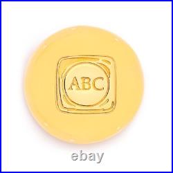 1/2 Troy Oz 9999 Fine Solid Gold ABC Mint Bullion Cast Ingot Round Bar 15.55 gr