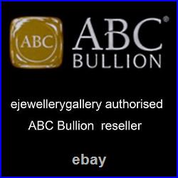 1/2 Troy Oz 9999 Fine Solid Gold ABC Mint Bullion Cast Ingot Round Bar 15.55 gr