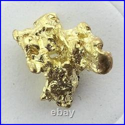 1.63 grams Natural Native Australian Solid High Quality Alluvial Gold Nugget
