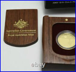 2008 Kangaroo at Sunset $25 1/5oz Gold Proof Coin RAM 2nd Coin In Series