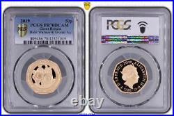 2019 Wallis And Gromit Gold Proof 50p Certified By PCGS As PR70 DCAM Coin