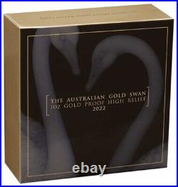 2022 Australian Swan 1oz Gold Proof High Relief Coin(Perth Mint)