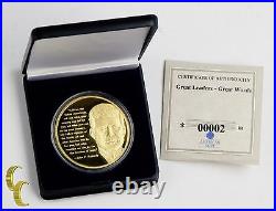 American Mint 1 oz. 999 Gold Bullion Round Great Leaders, Great Words with CoA