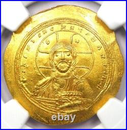 Constantine IX AV Nomisma Gold Coin 1042 AD Certified NGC MS UNC 5/5 Strike