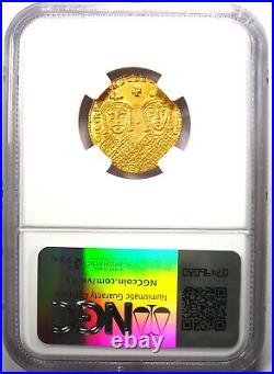 Constantine VI AV Solidus Gold Coin 780-787 AD Certified NGC AU Rare