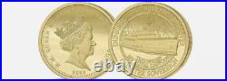 Dunkirk Quarter Sovereign 22ct gold coin (Tristan da Cunha) limited to 1999