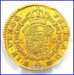 Gold 1787 Spain Charles III Escudo Gold Coin 1E Certified PCGS VF30