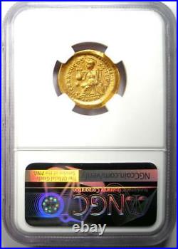 Gold Roman Theodosius II AV Solidus Gold Coin 402 AD Certified NGC XF (EF)