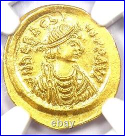 Heraclius Gold AV Semissis Gold Coin 610-641 AD Certified NGC Choice AU