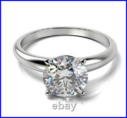 IGI Certified 3 Carat G VS2 Lab Created Diamond Engagement Ring Platinum