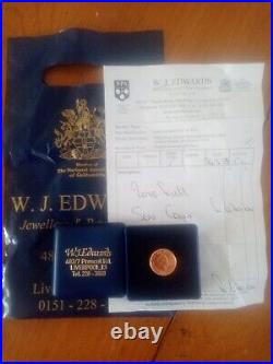 Jewellers certified 2018 Queen Elizabeth II Full Sovereign Gold Coin