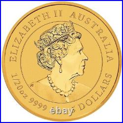 Perth Mint 1/20 Oz 9999 24Kt Gold Australian Rabbit Lunar 2023 Bullion Coin