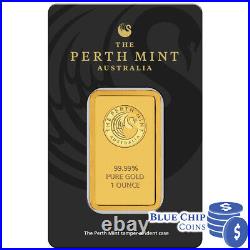Perth Mint Kangaroo 1oz Gold Minted Bar