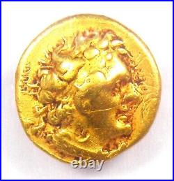 Ptolemy I Gold AV Tetarte Triobol Coin 323-282 BC Certified NGC VF