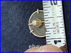 Real solid 14k GOLD, Ancient Roman Encased Coin, Pendant Yellow Gold