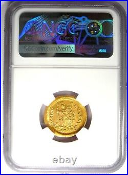 Theodosius I AV Solidus Gold Roman Coin 379-395 AD Certified NGC Choice AU