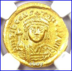 Tiberius II Constantine AV Solidus Gold Coin 578-582 AD Certified NGC MS (UNC)